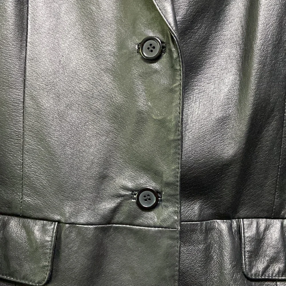 Chadwick’s Genuine Black Leather Blazer - Picture 4 of 8
